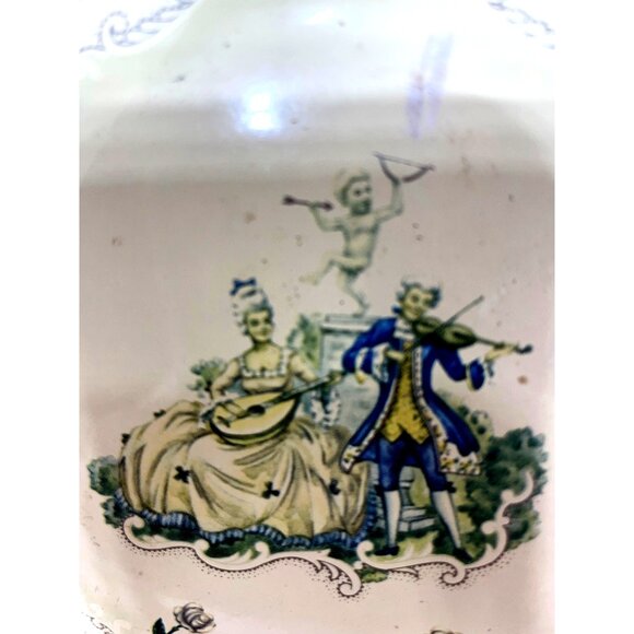 Victorian Tin by Daher Cherub Dresser Trinket Keeper - Picture 2 of 10